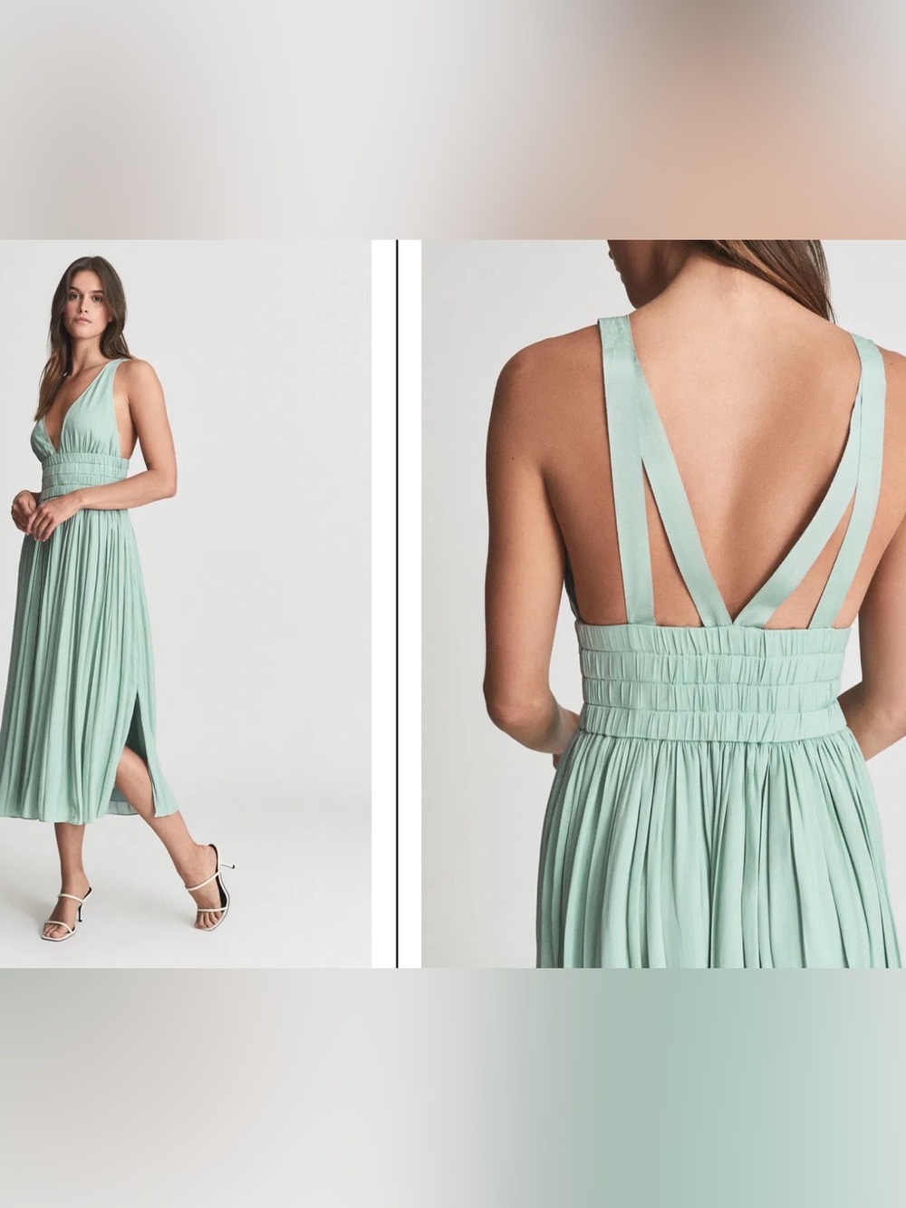 Reiss Seafoam midi dress